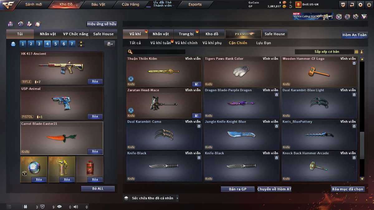 shop acc cf uy tin gia re